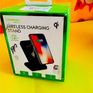 Wireless charging cell phone stand